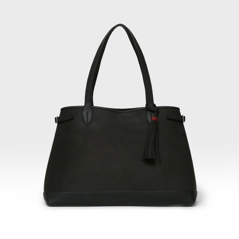 ロドス2 ヌバックの正面（ブラック）